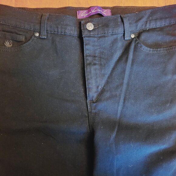 Gloria Vanderbilt ~ Sz 14P ~ “Amanda” Straight Leg Pants/Jeans~Excellent Condion - Picture 4 of 9